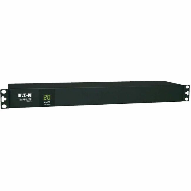 Tripp Lite by Eaton 2kW Single-Phase Local Metered PDU, 100-127V Outlets (12 5-15/20R), L5-20P/5-20P Input, 6 ft. (1.83 m) Cord, 1U Rack-Mount PDUMH20-6