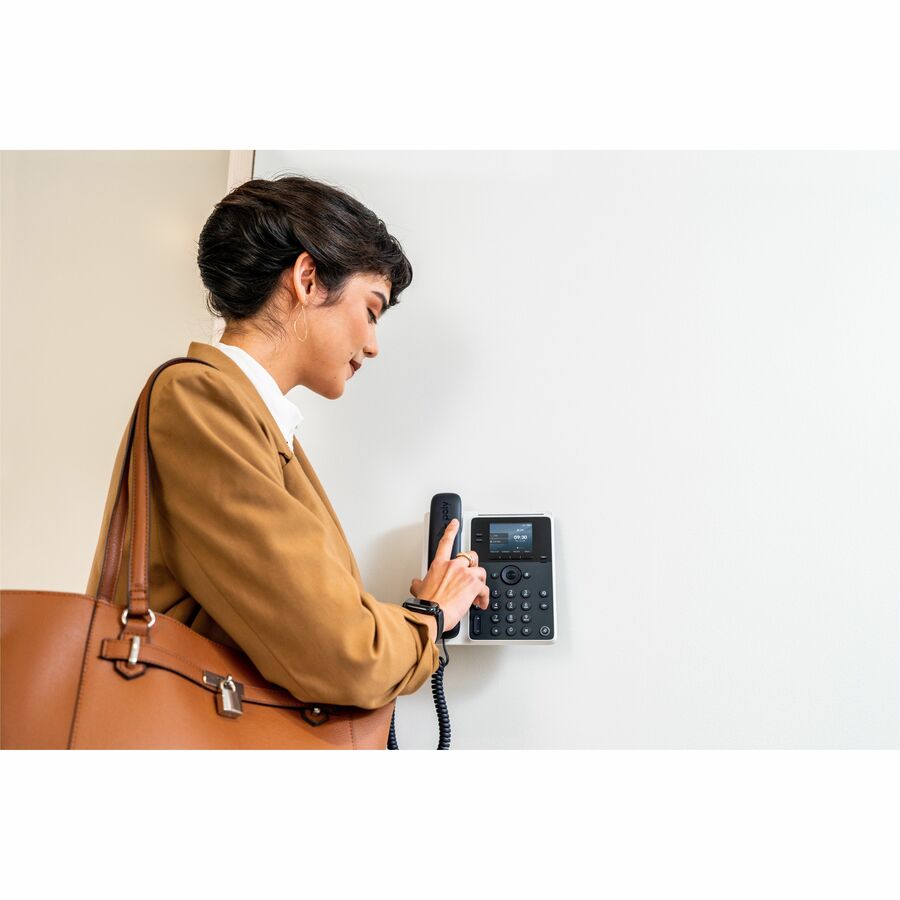 Poly Edge E100 IP Phone - Corded - Corded - Desktop, Wall Mountable 82M86AA