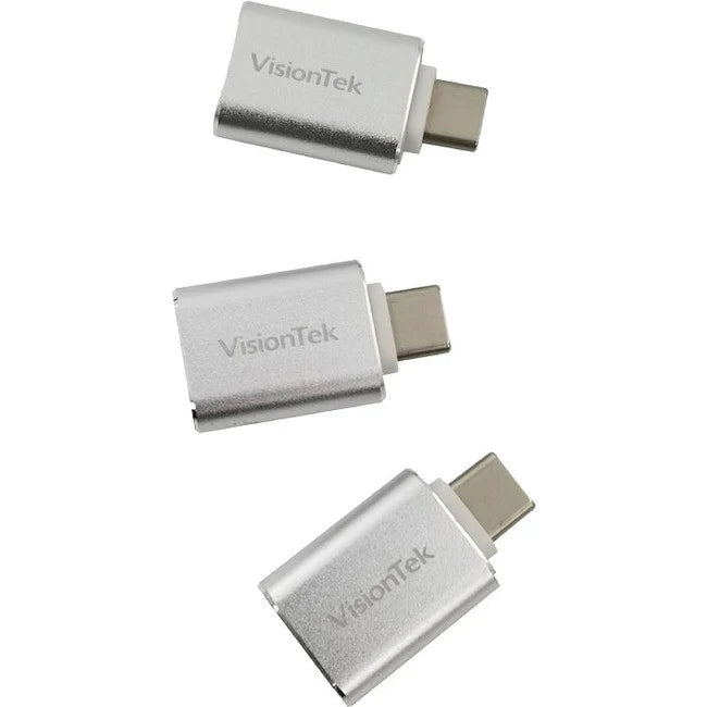 VisionTek USB C to USB A (M/F) Adapter - 3 Pack 901224