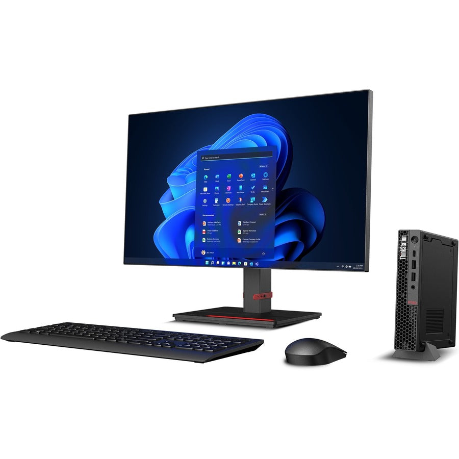 Lenovo ThinkStation P360 30FA001AUS Workstation - 1 x Intel Core i7 Dodeca-core (12 Core) i7-12700 12th Gen 2.10 GHz - 32 GB DDR5 SDRAM RAM - 1 TB SSD - Tiny - Black 30FA001AUS