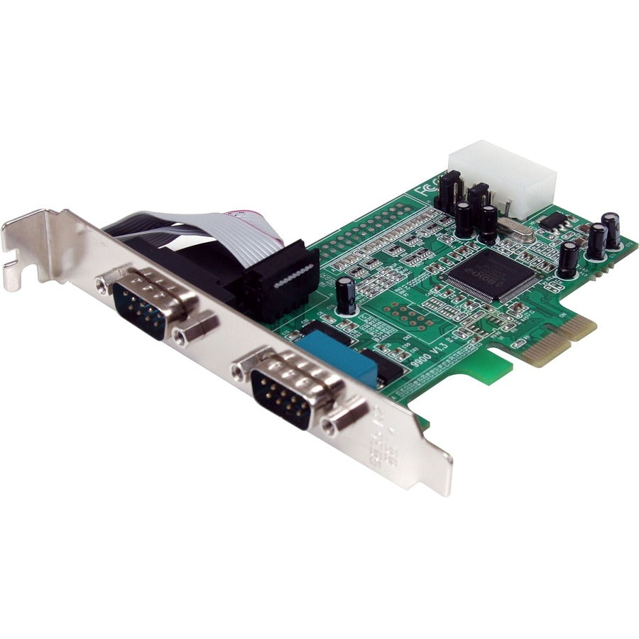 StarTech.com 2-port PCI Express RS232 Serial Adapter Card - PCIe to Dual Serial DB9 RS-232 Controller - 16550 UART - Windows and Linux PEX2S553