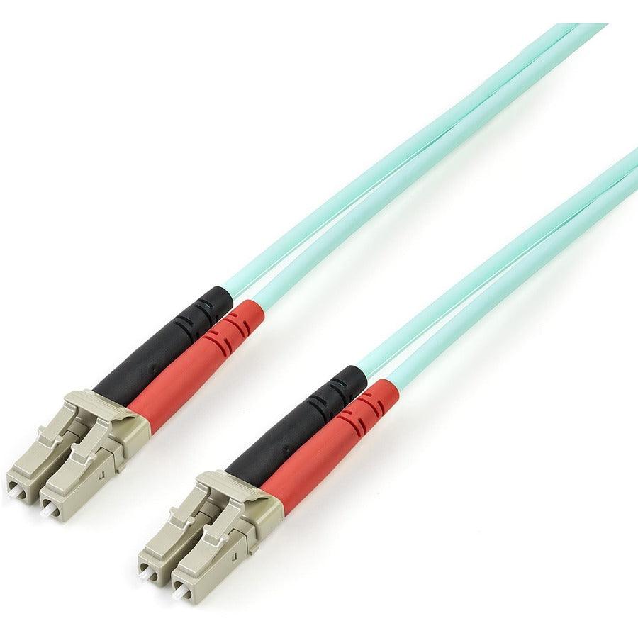 StarTech.com 5m (15ft) LC/UPC to LC/UPC OM3 Multimode Fiber Optic Cable, Full Duplex Zipcord Fiber, 100Gbps, LOMMF, LSZH Fiber Patch Cord A50FBLCLC5