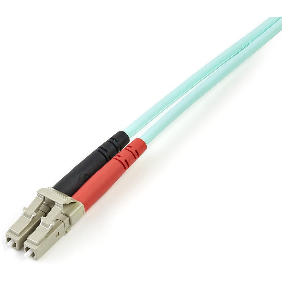 StarTech.com 5m (15ft) LC/UPC to LC/UPC OM3 Multimode Fiber Optic Cable, Full Duplex Zipcord Fiber, 100Gbps, LOMMF, LSZH Fiber Patch Cord A50FBLCLC5