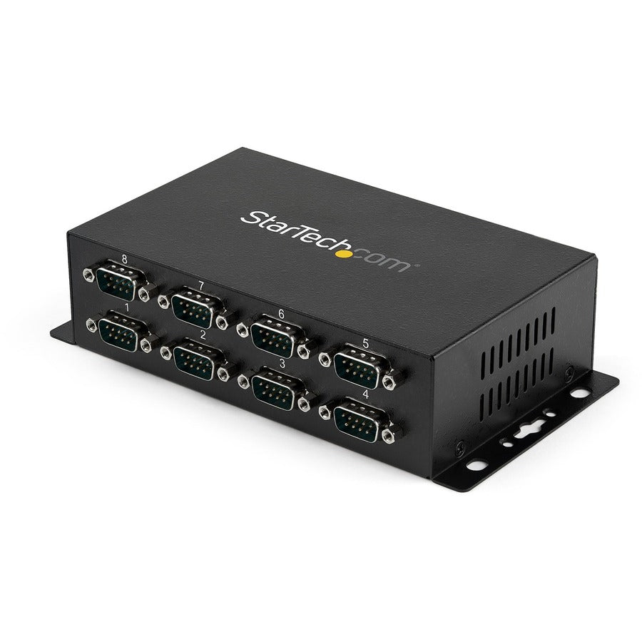 StarTech.com USB to Serial Adapter Hub â€" 8 Port â€" Industrial â€" Wall Mount â€" Din Rail â€" COM Port Retention â€" FTDI USB to RS232 ICUSB2328I