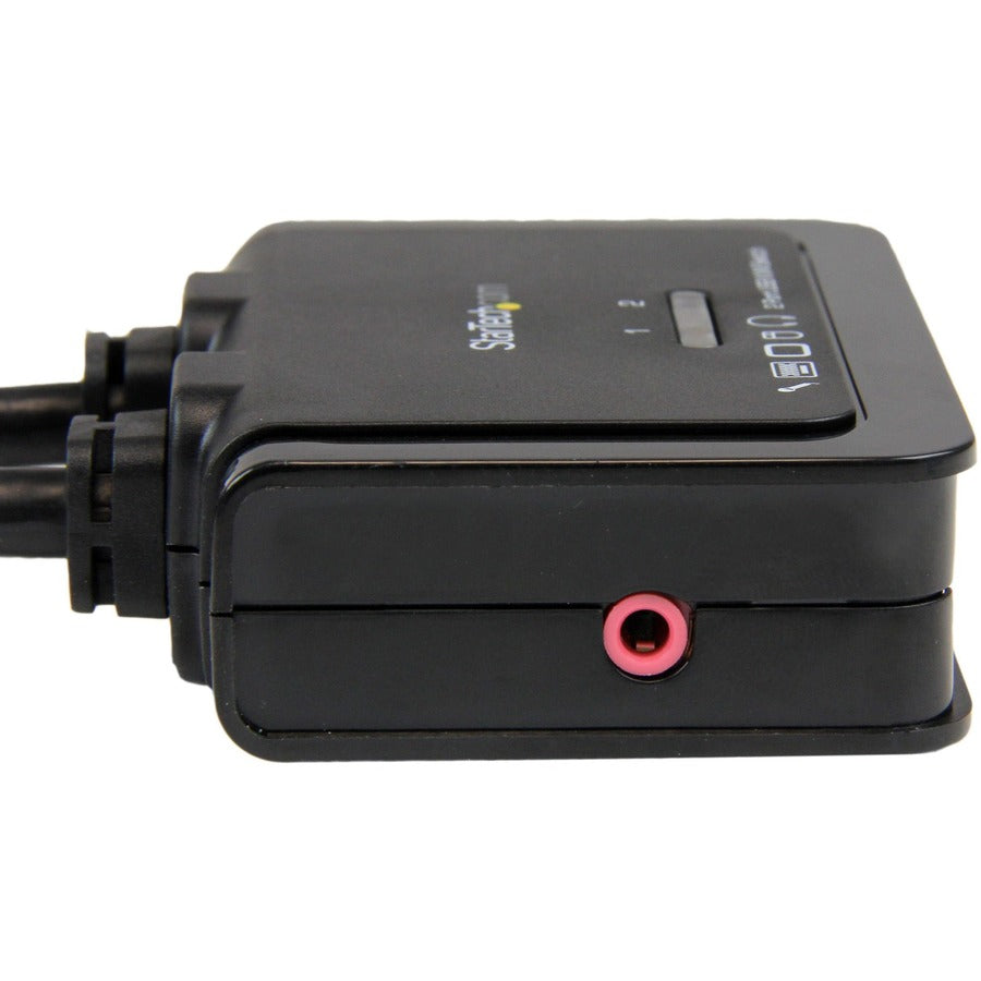 StarTech.com 2 Port USB HDMI Cable KVM Switch with Audio and Remote Switch â€" USB Powered SV211HDUA