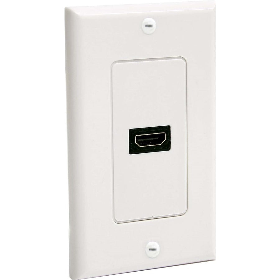 StarTech.com Single Outlet Female HDMI�® Wall Plate White HDMIPLATE