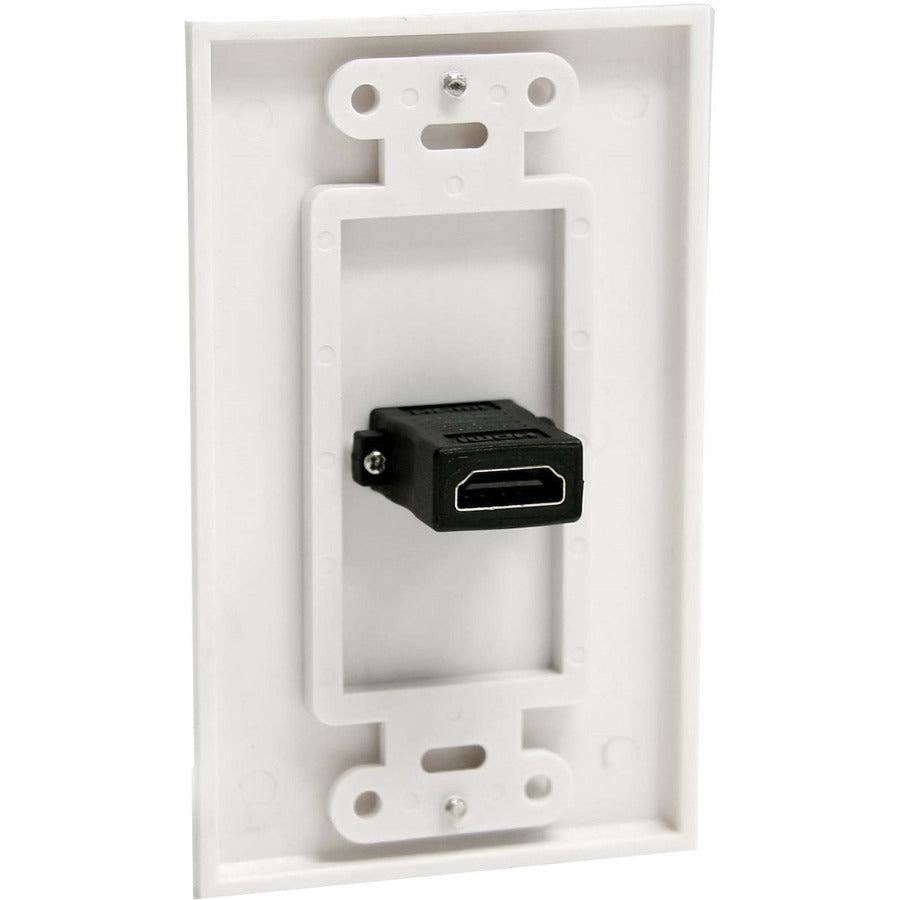 StarTech.com Single Outlet Female HDMI�® Wall Plate White HDMIPLATE