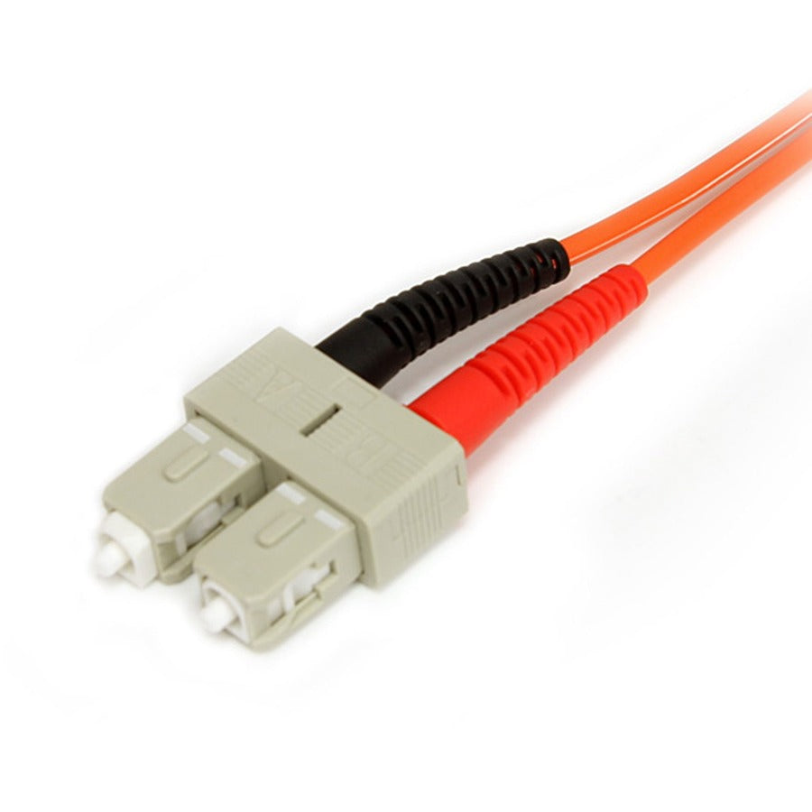 StarTech.com 2m Fiber Optic Cable - Multimode Duplex 62.5/125 - LSZH - LC/SC - OM1 - LC to SC Fiber Patch Cable FIBLCSC2