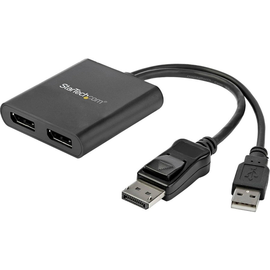 StarTech.com Dual-Monitor DisplayPort 1.2 Splitter, DisplayPort to 2x DP Multi-Monitor Adapter, Dual 4K 30Hz Computer MST Hub, Windows MSTDP122DP