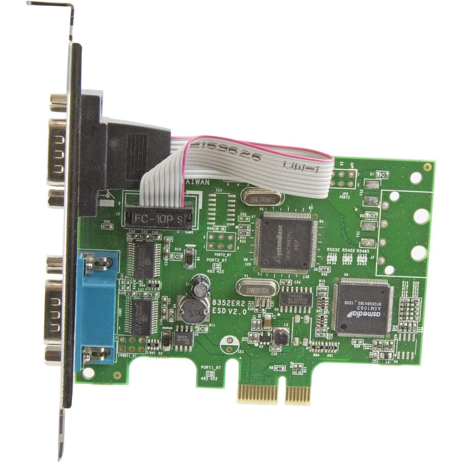 StarTech.com PCI Express Serial Card â€" 2 port â€" Dual Channel 16C1050 UART â€" Serial Port PCIe Card â€" Serial Expansion Card PEX2S1050