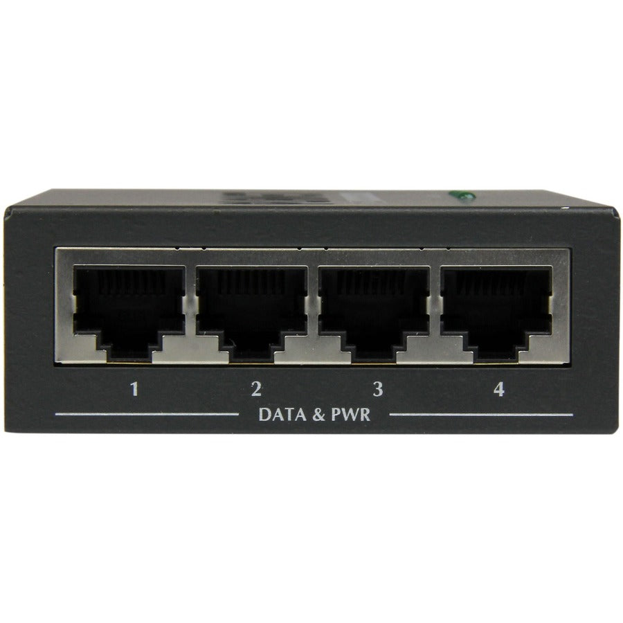 StarTech.com 4 Port Gigabit Midspan - PoE+ Injector - 802.3at and 802.3af POEINJ4G