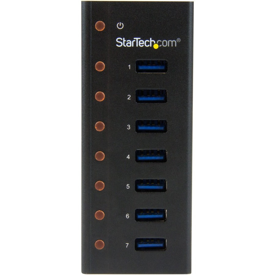 StarTech.com 7 Port USB 3.0 Hub - 5Gbps - Desktop or Wall-mountable Metal Enclosure ST7300U3M