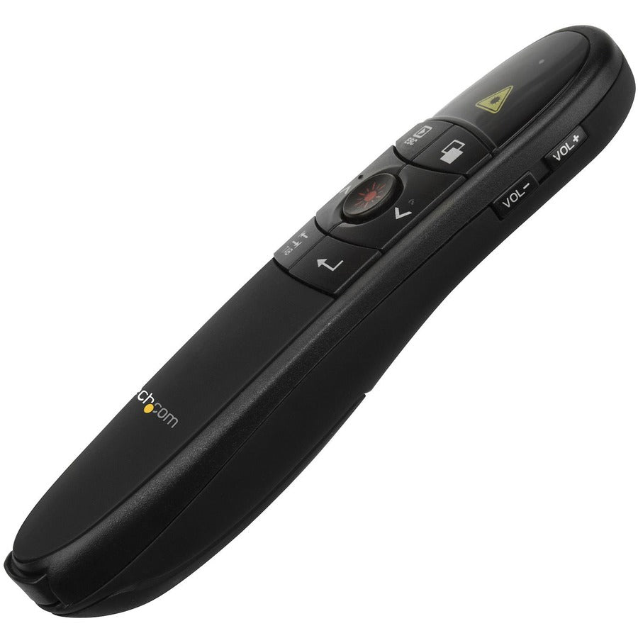StarTech.com Wireless Presentation Remote with Red Laser Pointer - 90 ft. - PowerPoint Presentation Clicker for Mac & Windows (PRESREMOTE) PRESREMOTE