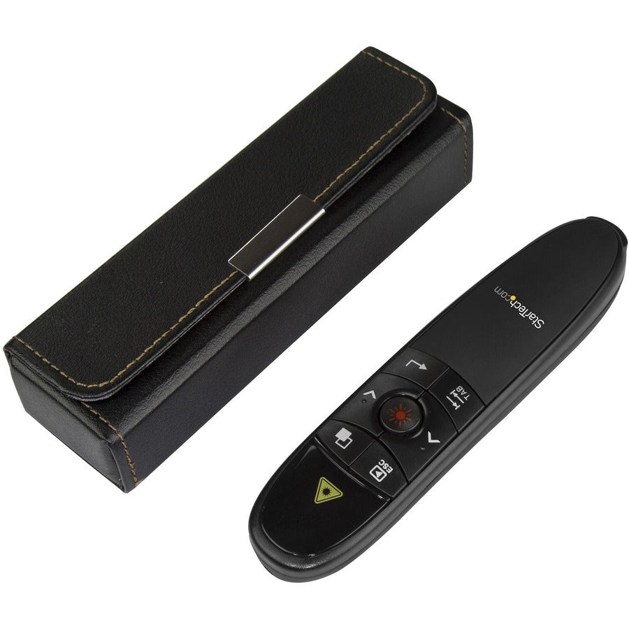 StarTech.com Wireless Presentation Remote with Red Laser Pointer - 90 ft. - PowerPoint Presentation Clicker for Mac & Windows (PRESREMOTE) PRESREMOTE