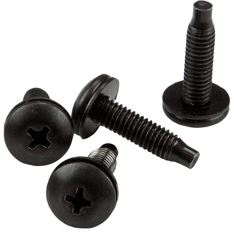 StarTech.com Server Rack Screws and Clip Nuts - 10-32 - Rack Mount Screws and Slide-On Cage Nuts - Clip Nuts and Screws - 50 Pack CLPSCRW1032
