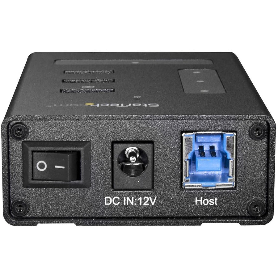 StarTech.com 4 Port USB 3.0 Hub - 1x USB-C & 3x USB-A - Mountable Metal USB Type-A Hub - 5Gbps USB 3.2 Gen 1 - Self Powered - BC 1.2 HB30A3A1CST