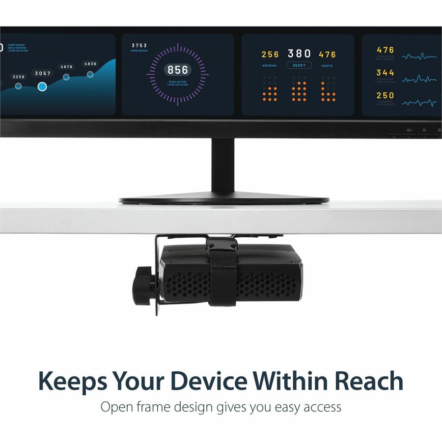 StarTech.com Thin Client Mount - VESA Mounting Bracket - Under Desk Computer Mount - Thin Client PC Monitor Mount ACCSMNT