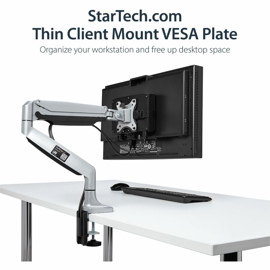 StarTech.com Thin Client Mount - VESA Mounting Bracket - Under Desk Computer Mount - Thin Client PC Monitor Mount ACCSMNT