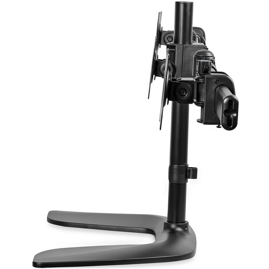 StarTech.com Triple Monitor Stand, Crossbar, Steel & Aluminum, For VESA Mount Monitors up to 27"(17.6lb/8kg), Monitor Stand, 3 Monitor Arm ARMBARTRIO2