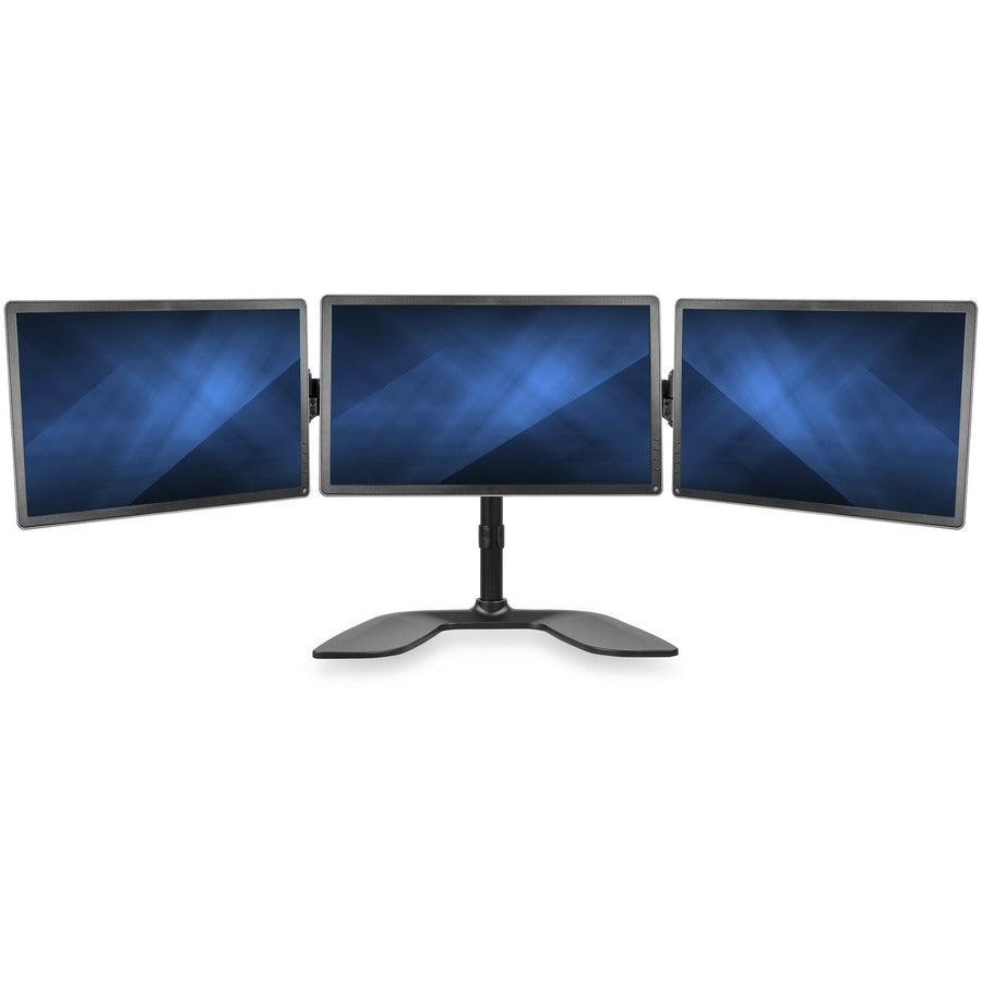 StarTech.com Triple Monitor Stand, Crossbar, Steel & Aluminum, For VESA Mount Monitors up to 27"(17.6lb/8kg), Monitor Stand, 3 Monitor Arm ARMBARTRIO2