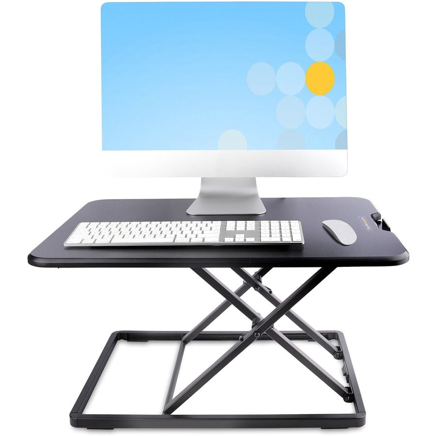 StarTech.com Standing Desk Converter for Laptop, Up to 8kg/17.6lb, Height Adjustable Laptop Riser, Table Top Sit Stand Desk Converter LAPTOP-SIT-STAND