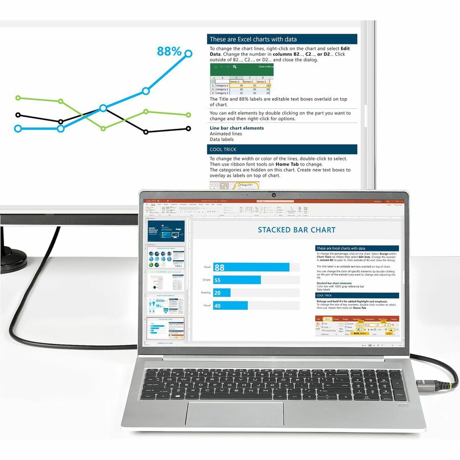 StarTech.com 16ft (5m) Premium Certified HDMI 2.0 Cable, High Speed Ultra HD 4K 60Hz HDMI Cable w/ Ethernet, HDR10, UHD HDMI Monitor Cord HDMMV5M