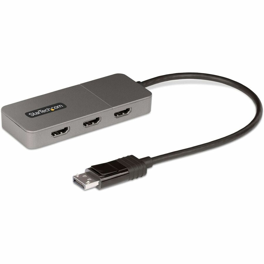 StarTech.com 3-Port MST Hub, DisplayPort to Triple 4K 60Hz HDMI, DP 1.4 Multi-Monitor Adapter, Windows Only MST14DP123HD