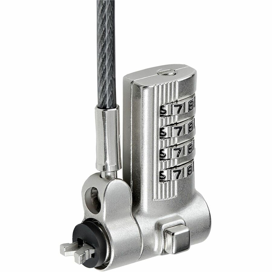 StarTech.com Universal Laptop Lock 6.6ft, Security Cable For Notebook Compatible w/Noble Wedge®/Nano/K-Slot; Keyless Combo. Locking Cable UNIVC4D-LAPTOP-LOCK