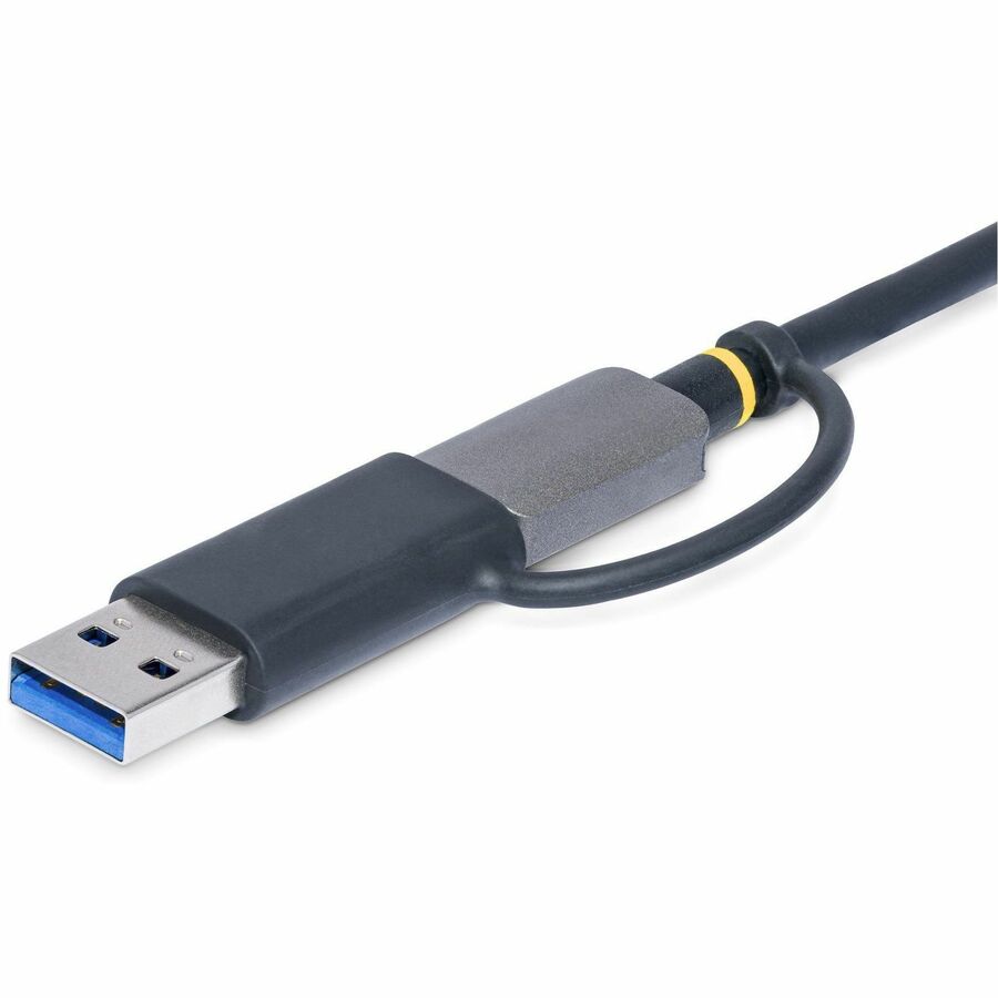 StarTech.com USB 3.0 Multi-Media Memory Card Reader, SD/microSD/CompactFlash, USB-C 5Gbps External Card Reader with Attached USB-A Adapter FCREADMICRO3V2