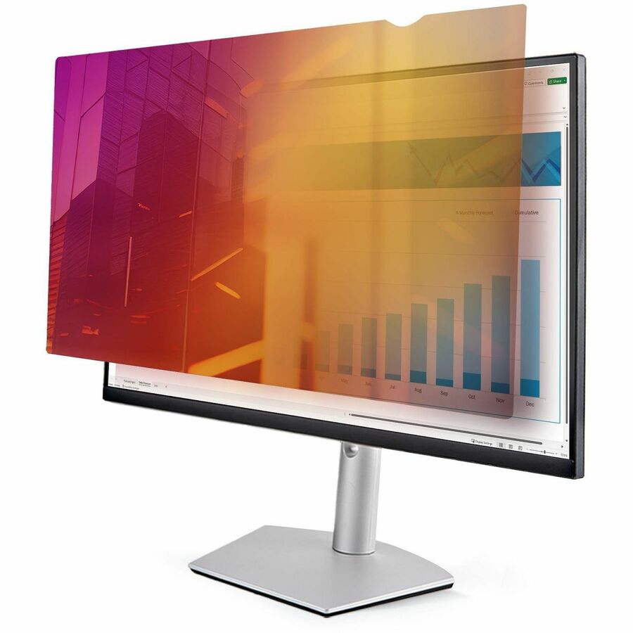 StarTech.com 24-inch 16:10 Gold Monitor Privacy Screen, Reversible Filter w/Enhanced Privacy, Screen Protector/Shield, +/- 30° View Angle 2461G-PRIVACY-SCREEN