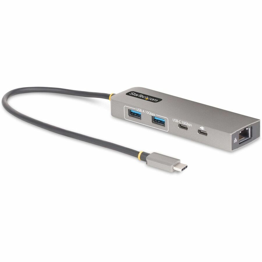 StarTech.com 3-Port USB-C Hub with 2.5 Gb Ethernet and 100W PD Passthrough - USB-C to 2x USB-A/1x USB-C, USB 3.2 10Gbps Type-C Adapter Hub 10G2A1C25EPD-USB-HUB
