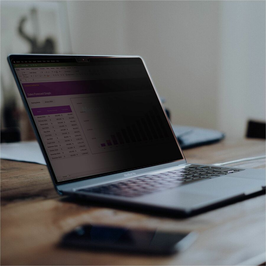 StarTech.com 15in MacBook Air 2023 Laptop Privacy Screen, Removable / Reversible Anti-Glare Blue Light Filter, Magnetic 15MAM-PRIVACY-SCREEN