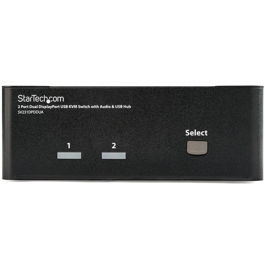 StarTech.com 2 Port Dual DisplayPort USB KVM Switch with Audio SV231DPDDUA
