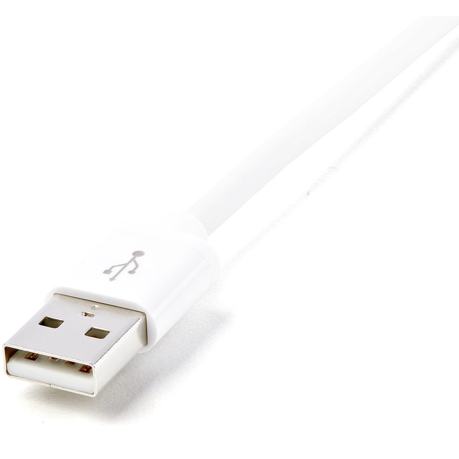 StarTech.com 2m (6ft) Long White Apple�® 8-pin Lightning Connector to USB Cable for iPhone / iPod / iPad USBLT2MW