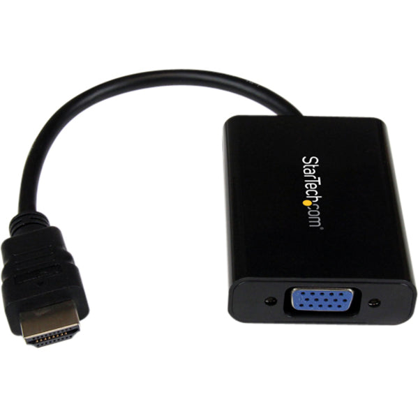 StarTech.com HDMI to VGA Video Adapter Converter with Audio for Desktop PC / Laptop / Ultrabook - 1920x1200 HD2VGAA2