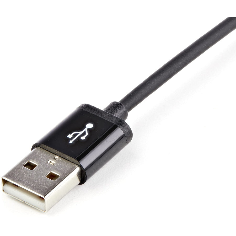 StarTech.com 1m (3ft) Black Apple�® 8-pin Lightning Connector to USB Cable for iPhone / iPod / iPad USBLT1MB