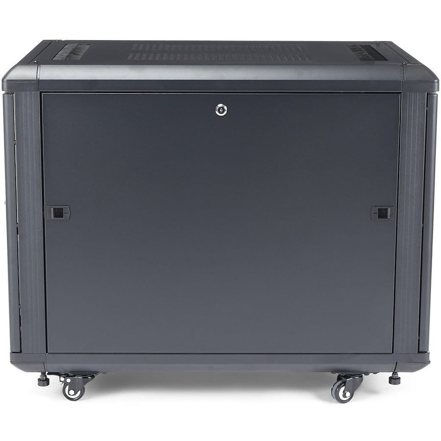 StarTech.com 12U 36in Knock-Down Server Rack Cabinet with Casters RK1236BKF