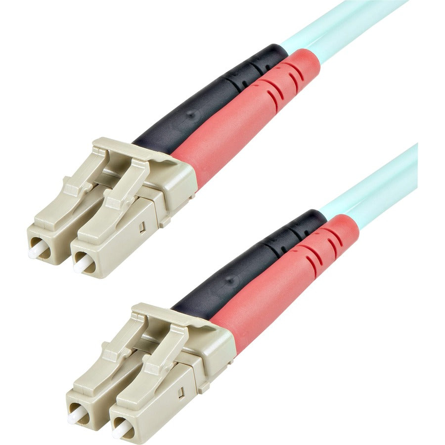 StarTech.com 1m Fiber Optic Cable - 10 Gb Aqua - Multimode Duplex 50/125 - LSZH - LC/LC - OM3 - LC to LC Fiber Patch Cable A50FBLCLC1
