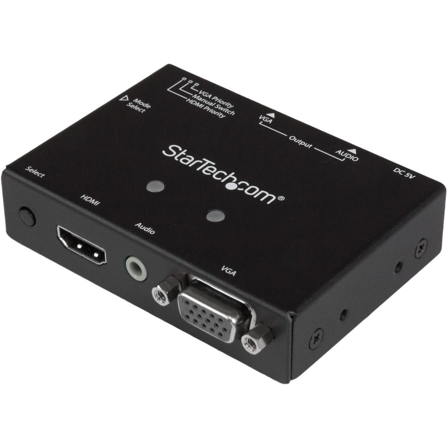 StarTech.com 2x1 VGA + HDMI to VGA Converter Switch w/ Priority Switching â€" 1080p VS221HD2VGA