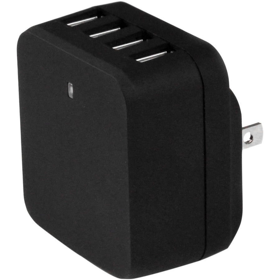 StarTech.com Travel USB Wall Charger â€" 4 Port â€" Black â€" Universal Travel Adapter â€" International Power Adapter â€" USB Charger USB4PACBK