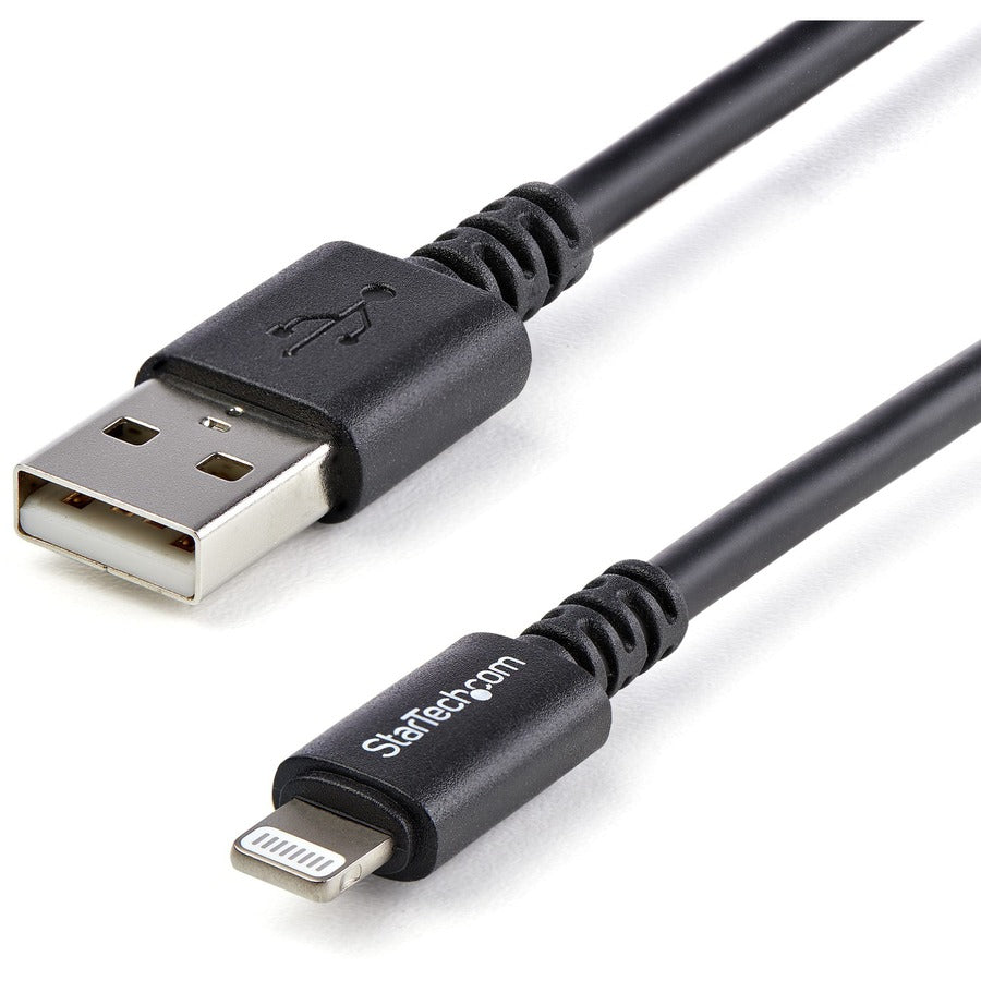StarTech.com 3m (10ft) Long Black Apple�® 8-pin Lightning Connector to USB Cable for iPhone / iPod / iPad USBLT3MB