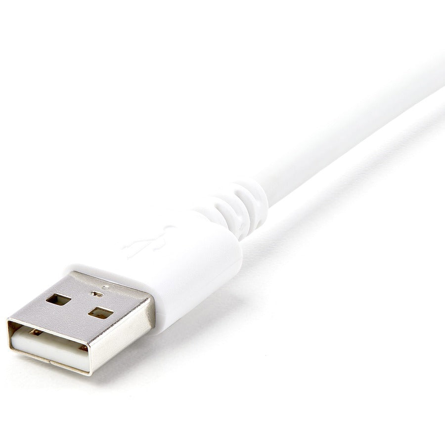 StarTech.com 3m (10ft) Long White Apple�® 8-pin Lightning Connector to USB Cable for iPhone / iPod / iPad USBLT3MW
