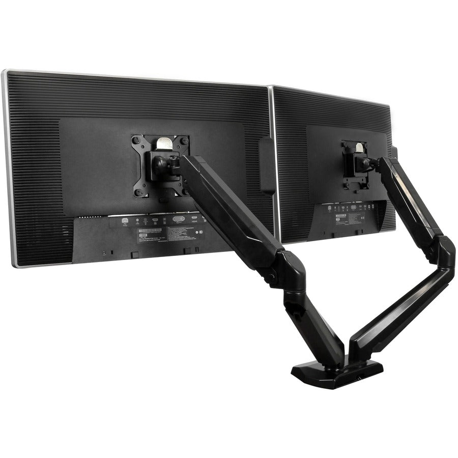 StarTech.com Dual Monitor Arm, USB Hub and Audio Ports in Base, Monitors up to 32" (17.6lb/8kg), VESA Monitor Stand Desk Mount ARMSLIMDUO