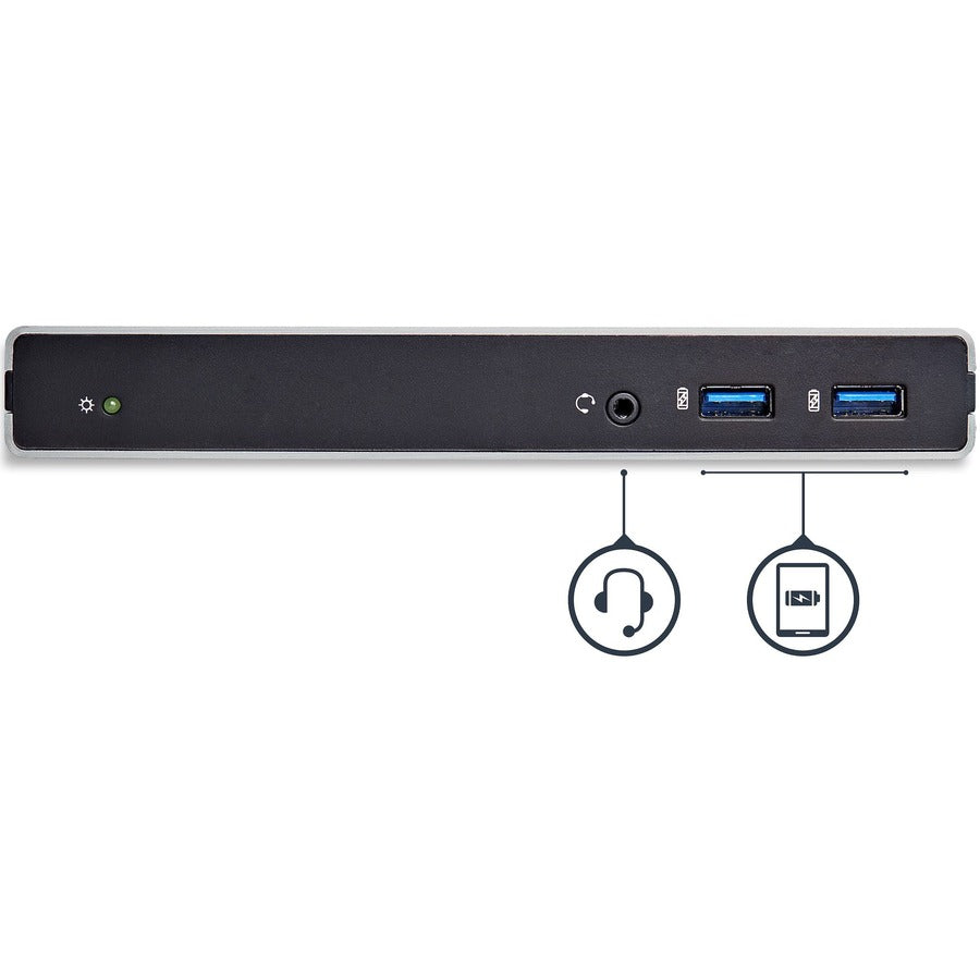 StarTech.com USB 3.0 Docking Station - Compatible with Windows / macOS - Dual DVI Docking Station Supports Dual Monitors - DVI to HDMI and DVI to VGA Adapters Included - USB3SDOCKDD USB3SDOCKDD