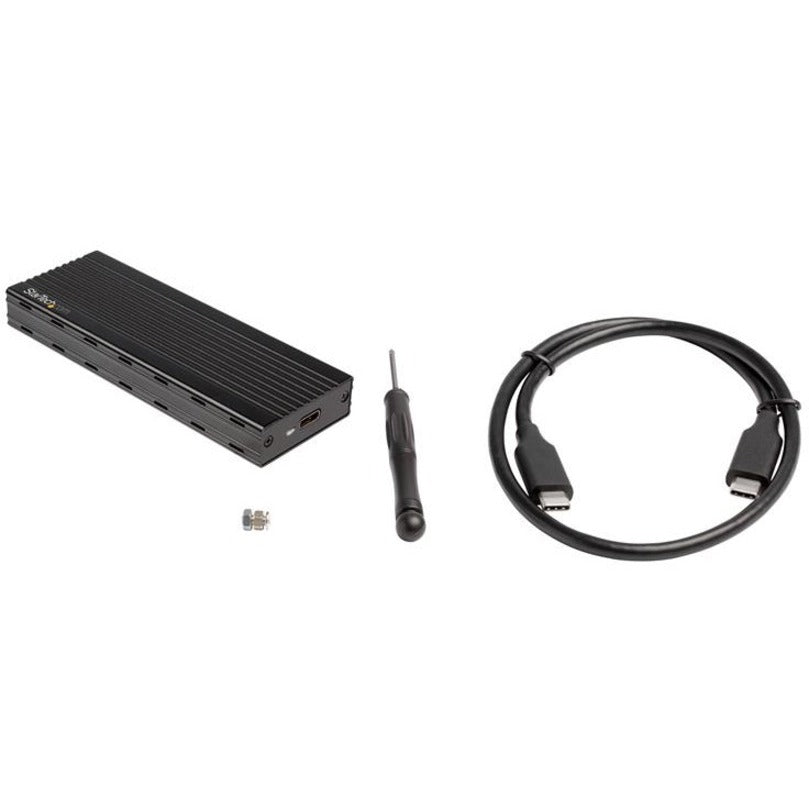 StarTech.com USB-C (10Gbps) to M.2 NVMe SSD Enclosure - Portable M.2 PCIe Aluminum Case - 1GB/s Read & Write - Mac & PC M2E1BMU31C