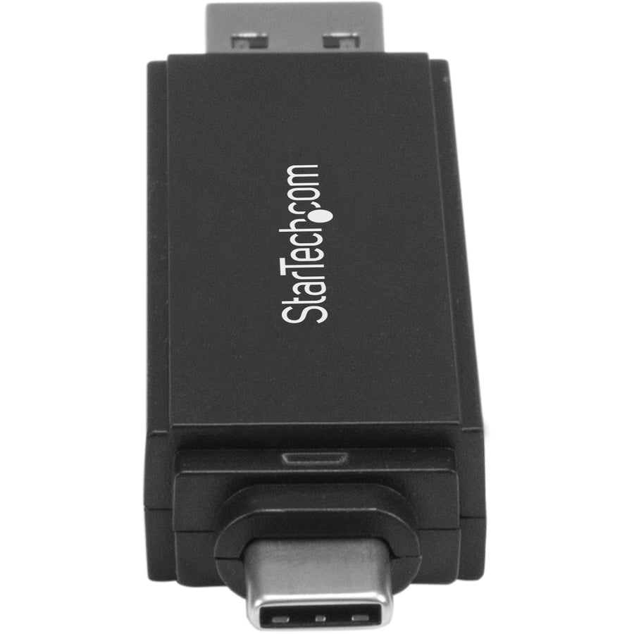StarTech.com USB 3.0 Memory Card Reader for SD and microSD Cards - USB-C and USB-A - Portable USB SD and microSD Card Reader SDMSDRWU3AC