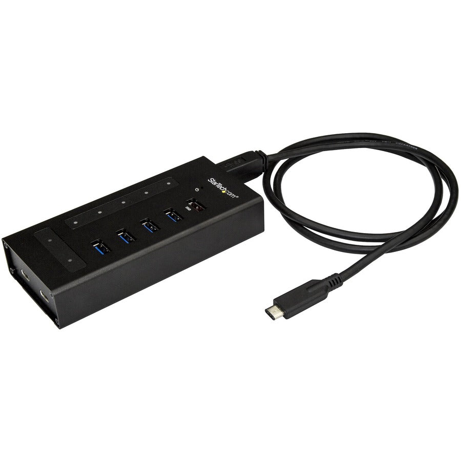 StarTech.com 7 Port USB C Hub - 2x USB-C & 5x USB-A - Mountable Metal USB 3.0 Type-C Hub - 5Gbps USB 3.2 Gen 1 - Self Powered - BC 1.2 HB30C5A2CST