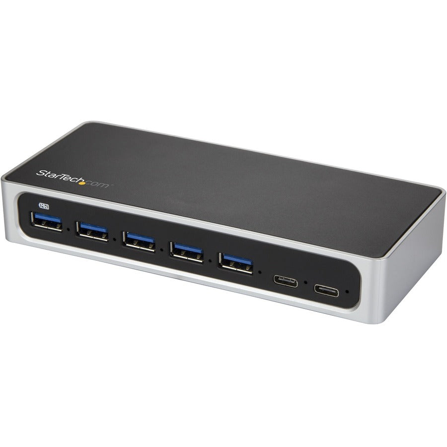 StarTech.com 7 Port USB C Hub with Fast Charge - 5x USB-A & 2x USB-C (USB 3.0 SuperSpeed 5Gbps) - USB 3.2 Gen 1 Adapter Hub - Self Powered HB30C5A2CSC