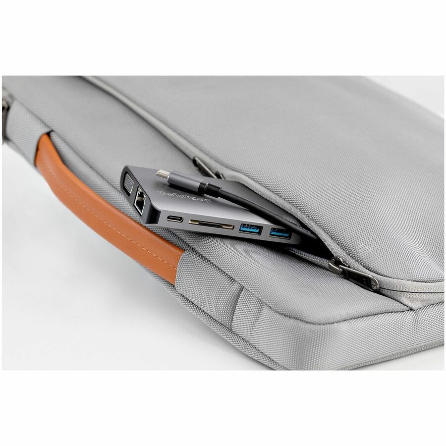 StarTech.com USB C Multiport Adapter - USB-C Mini Travel Dock w/ 4K HDMI or 1080p VGA - 100W PD Pass-Through, 3x USB, SD, GbE, Audio DKT30CHVAUSP