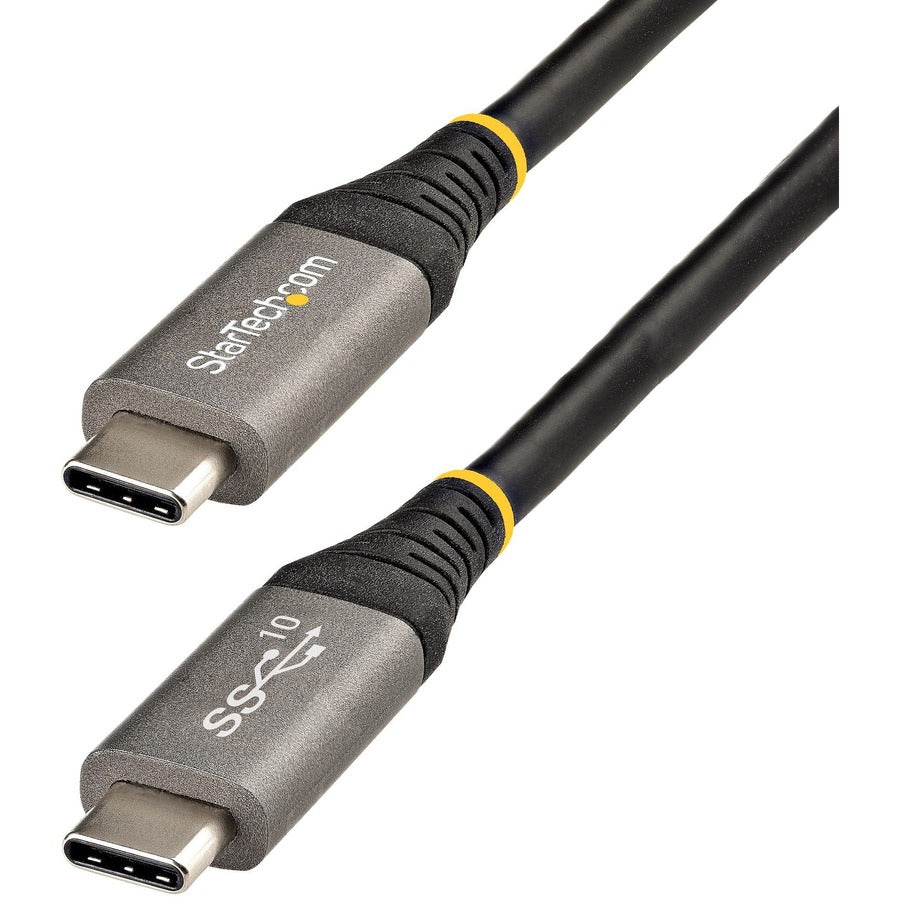 StarTech.com 3ft 1m USB C Cable 10Gbps, USB-IF Certified USB-C Cable, USB 3.1 Type-C Cable, 5A/100W PD, DP Alt Mode, USB C Cord USB31CCV1M